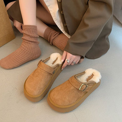 Cozy Winter Slip-Ons - Plush Lining