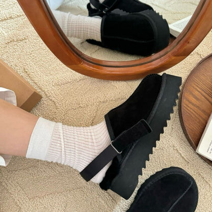 Cozy Wool-Lined Slippers with EVA Sole