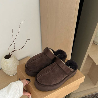 Cozy Wool-Lined Slippers with EVA Sole